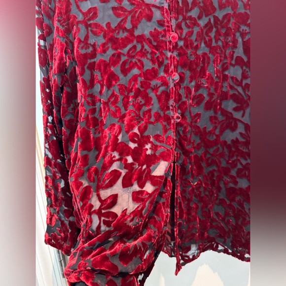 Valentine’s Day Vintage Laura Ashley Velvet Top & Skirt Size 8-10 - Picture 4 of 14